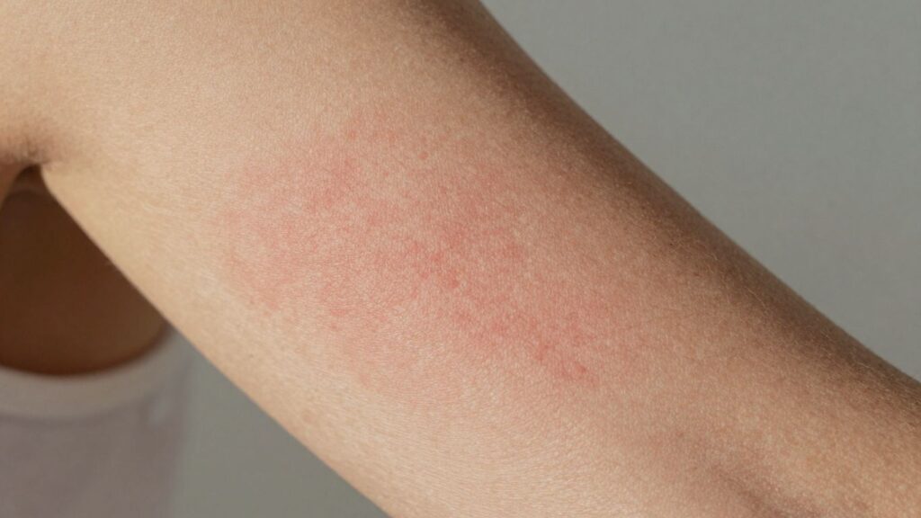 Trockene Haut am Arm nach dem Urlaub