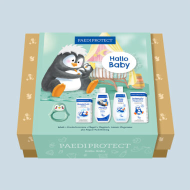 PAEDIPROTECT Hallo Baby Set - Komplettes Pflegeset für Neugeborene