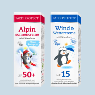 PAEDIPROTECT Wind & Wettercreme und Alpinsonnencreme Bundle für Kinderhände