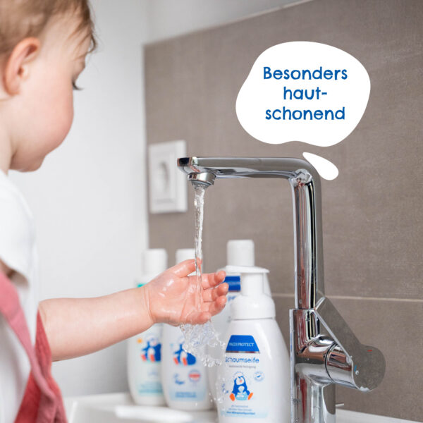 a group of plastic bottles with a dispenser