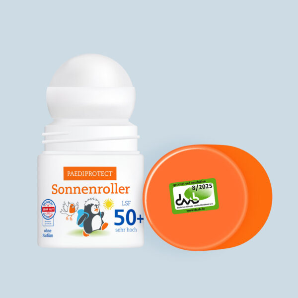 a roll-on with an orange lid