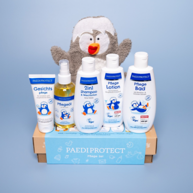 Babyhaut richtig pflegen – Tipps für gesunde und geschützte Haut! 2 PAEDIPROTECT Pflegeset mit verschiedenen Produkten für die Babyhaut