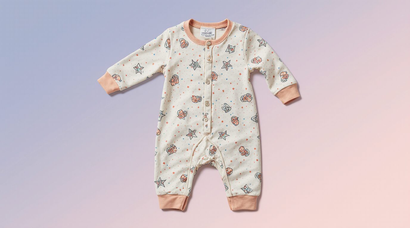 Weicher Baby-Strampler als Kleidungsbasis