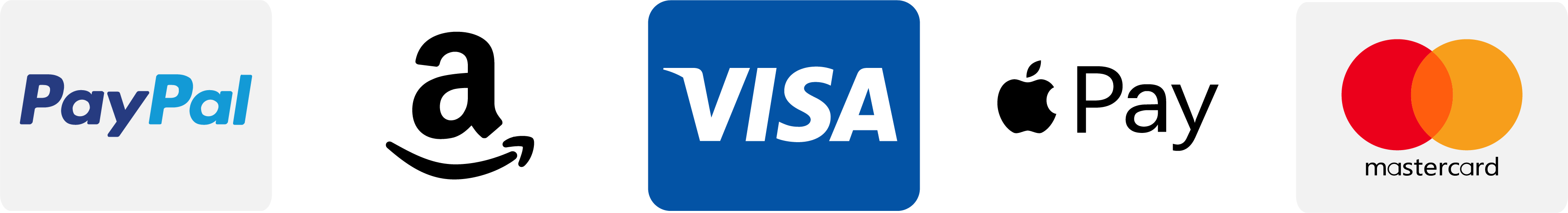 Zahlungsarten: PayPal, Amazon Pay, Visa, Apple Pay, Mastercard